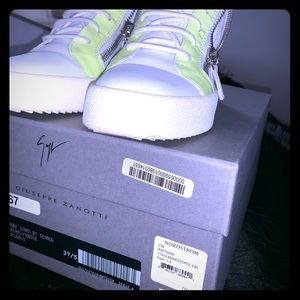 Giuseppe zanotti sneakers “LIME YELLOW & white “